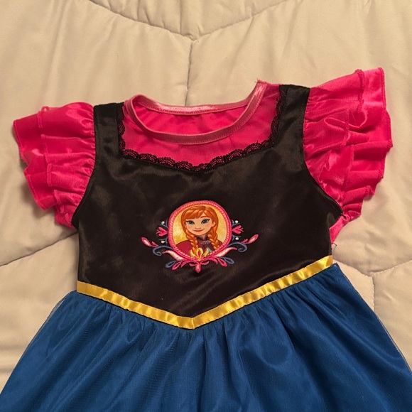 Disney Blue and Pink Princess Costume Dress frozen Anna - Picture 2 of 6